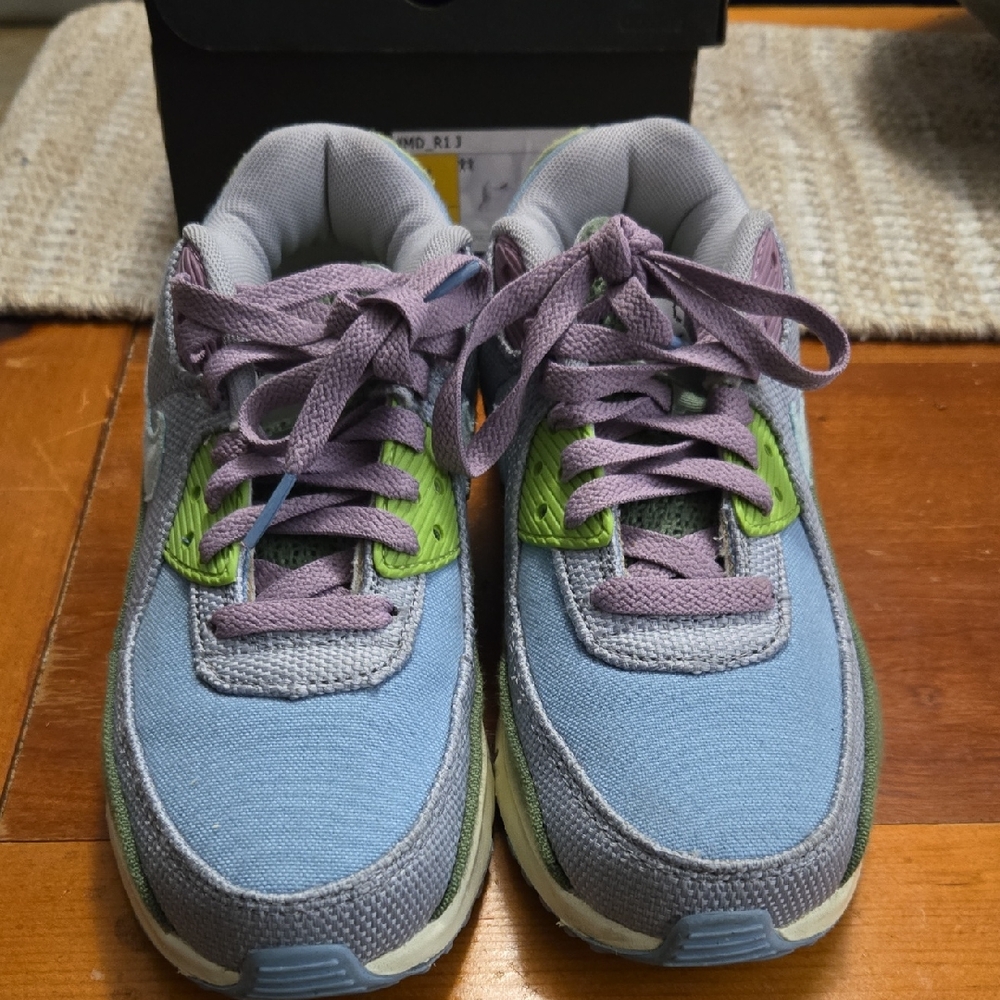 Nike sun club airmax - blue, lavender, gray, olive green